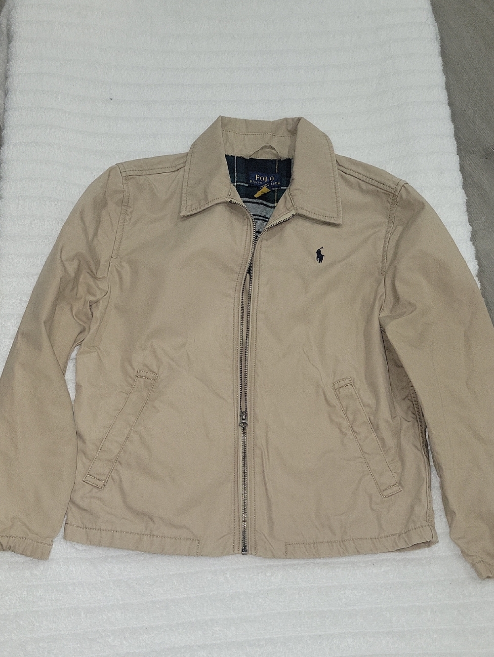 Polo by Ralph Lauren Men's Beige Zip-Front Jacket
